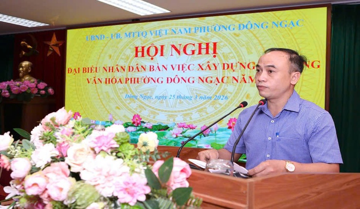 Phường Đông Ngạc tổ chức Hội nghị đại biểu Nhân dân bàn việc xây dựng đời sống văn hóa năm 2026- Ảnh 5.