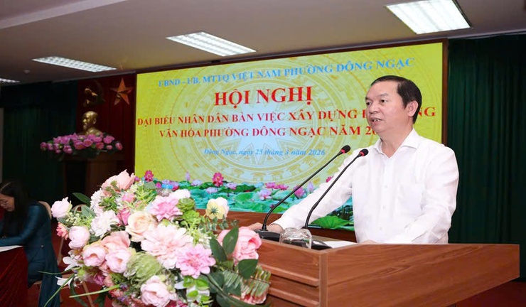 Phường Đông Ngạc tổ chức Hội nghị đại biểu Nhân dân bàn việc xây dựng đời sống văn hóa năm 2026- Ảnh 6.