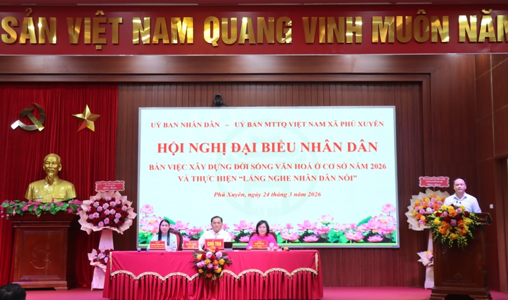 Hội nghị Đại biểu Nhân dân bàn việc xây dựng đời sống văn hoá ở cơ sở và thực hiện “Lắng nghe Nhân dân nói”- Ảnh 8.