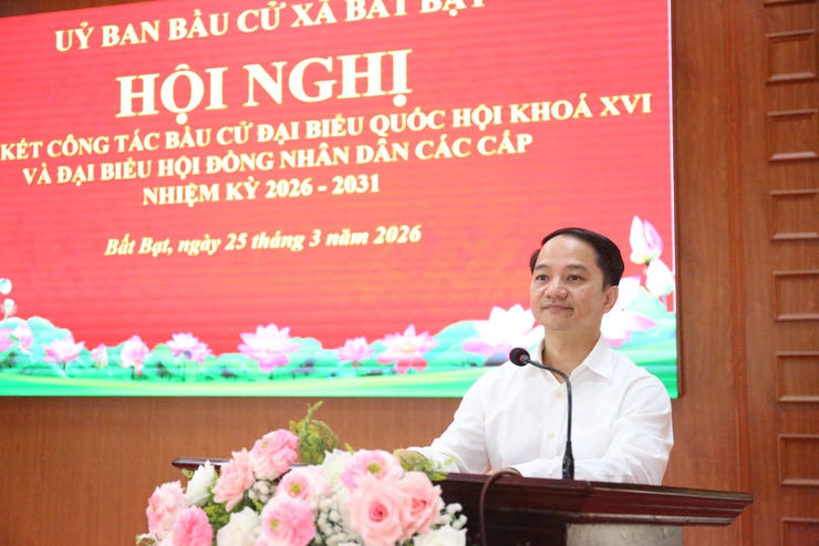 Xã Bất Bạt tổng kết bầu cử, công bố 23 đại biểu HĐND khóa II với tỷ lệ cử tri đi bầu đạt 100%- Ảnh 3.