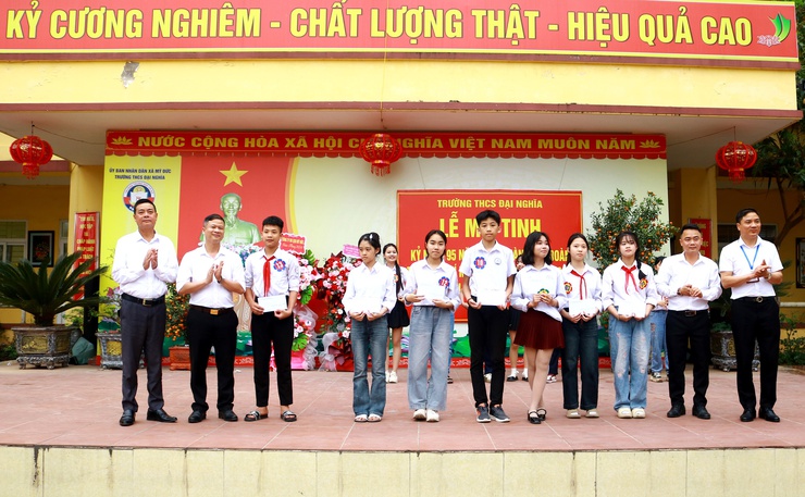Trường THCS Đại Nghĩa tổ chức Lễ mít tinh kỷ niệm 95 năm ngày thành lập đoàn TNCS Hồ Chí Minh- Ảnh 10.