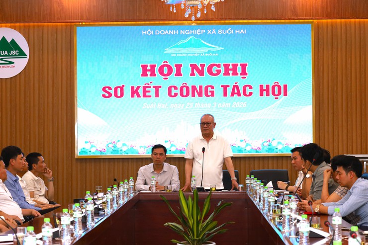 Hội Doanh nghiệp xã Suối Hai sơ kết hoạt động, kết nạp hội viên mới và tăng cường đồng hành cùng doanh nghiệp- Ảnh 6.