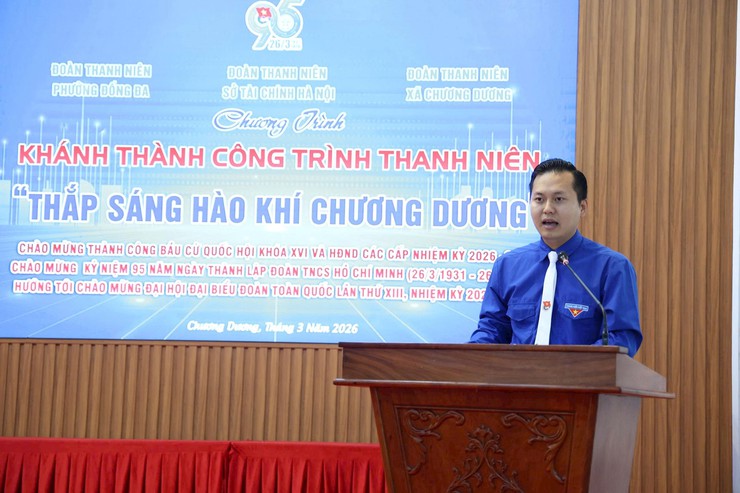 Khánh thành công trình thanh niên “Thắp sáng hào khí Chương Dương”- Ảnh 2.