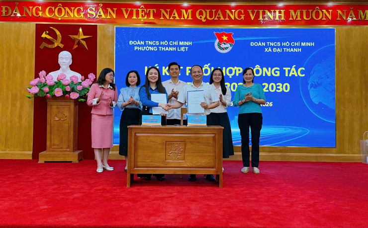 Đoàn phường Thanh Liệt  ký kết phối hợp công tác giai đoạn 2025 - 2030- Ảnh 6.