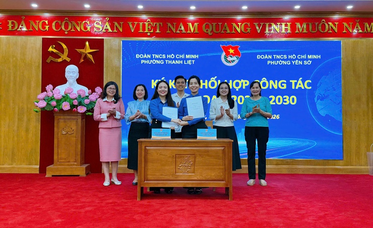 Đoàn phường Thanh Liệt  ký kết phối hợp công tác giai đoạn 2025 - 2030- Ảnh 8.