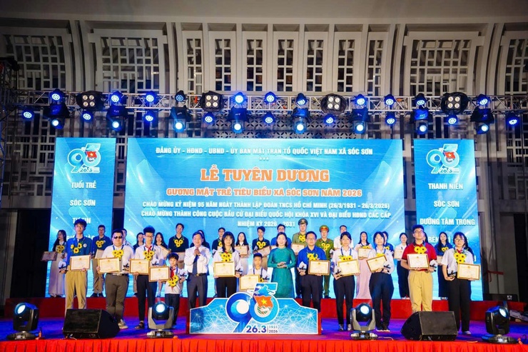 95 NĂM TỰ HÀO – XÃ SÓC SƠN TỔ CHỨC LỄ TUYÊN DƯƠNG GƯƠNG MẶT TRẺ TIÊU BIỂU LẦN THỨ NHẤT NĂM 2026- Ảnh 8.