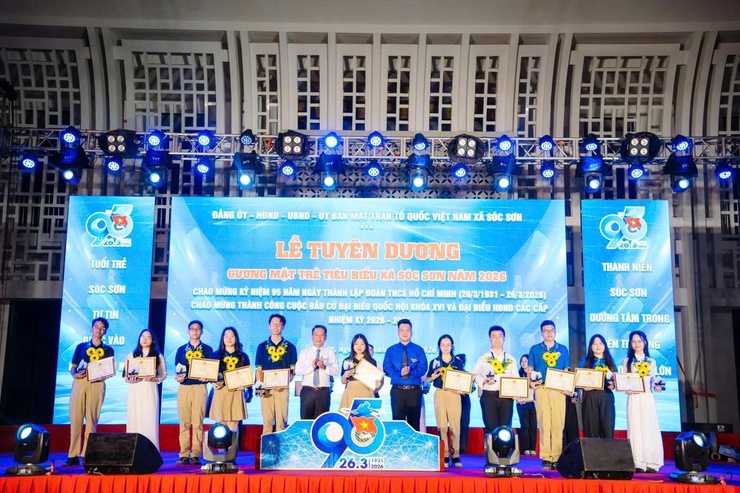 95 NĂM TỰ HÀO – XÃ SÓC SƠN TỔ CHỨC LỄ TUYÊN DƯƠNG GƯƠNG MẶT TRẺ TIÊU BIỂU LẦN THỨ NHẤT NĂM 2026- Ảnh 9.