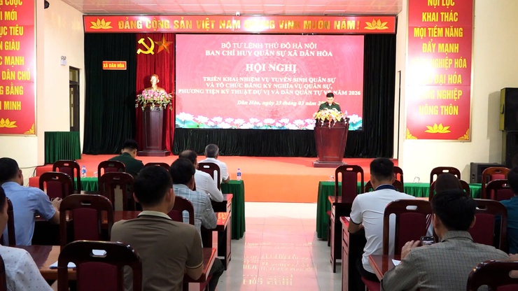TRIỂN KHAI ĐỒNG BỘ NHIỆM VỤ TUYỂN SINH QUÂN SỰ NĂM 2026 TẠI XÃ DÂN HOÀ- Ảnh 5.