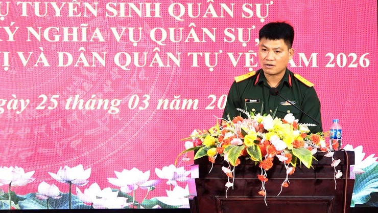 TRIỂN KHAI ĐỒNG BỘ NHIỆM VỤ TUYỂN SINH QUÂN SỰ NĂM 2026 TẠI XÃ DÂN HOÀ- Ảnh 1.