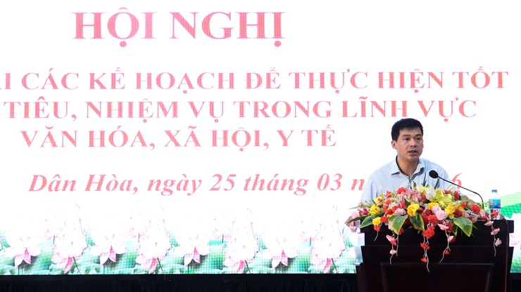 TRIỂN KHAI NHIỆM VỤ VĂN HÓA, XÃ HỘI, Y TẾ NĂM 2026 TẠI XÃ DÂN HÒA- Ảnh 1.