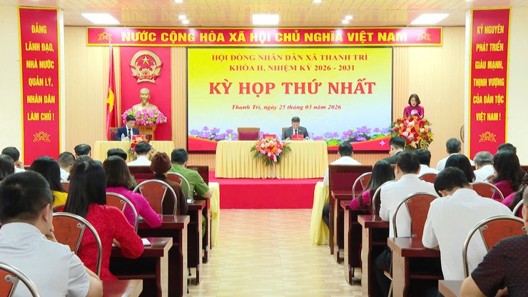 Kỳ họp thứ Nhất HĐND xã Thanh Trì: Kiện toàn nhân sự chủ chốt- Ảnh 4.