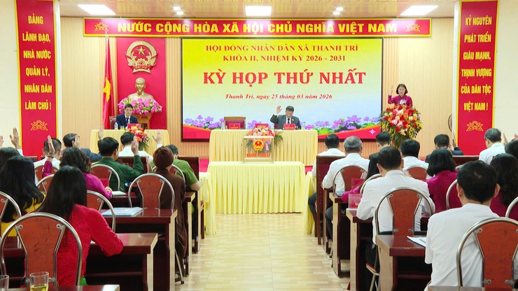 Kỳ họp thứ Nhất HĐND xã Thanh Trì: Kiện toàn nhân sự chủ chốt- Ảnh 7.