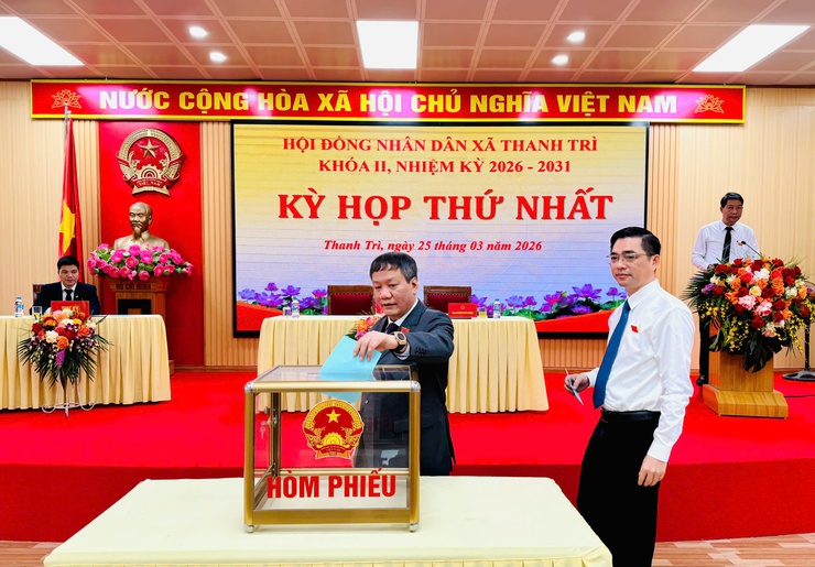 Kỳ họp thứ Nhất HĐND xã Thanh Trì: Kiện toàn nhân sự chủ chốt- Ảnh 9.