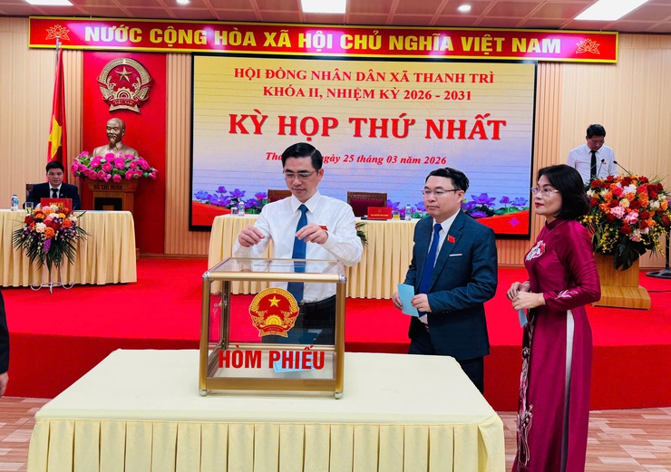 Kỳ họp thứ Nhất HĐND xã Thanh Trì: Kiện toàn nhân sự chủ chốt- Ảnh 8.
