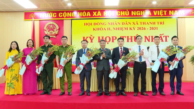 Kỳ họp thứ Nhất HĐND xã Thanh Trì: Kiện toàn nhân sự chủ chốt- Ảnh 16.