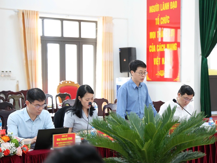 Đoàn kiểm tra số 08 của Thành ủy Hà Nội làm việc với Đảng ủy xã Tam Hưng: Nhấn mạnh tháo gỡ "điểm nghẽn", rõ tiến độ, rõ trách nhiệm- Ảnh 6.