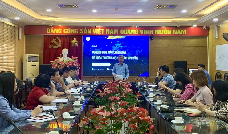 Phường Thanh Xuân: Đẩy mạnh chuyển đổi số thông qua ứng dụng AI và Dashboard trong quản trị hành chính- Ảnh 1.