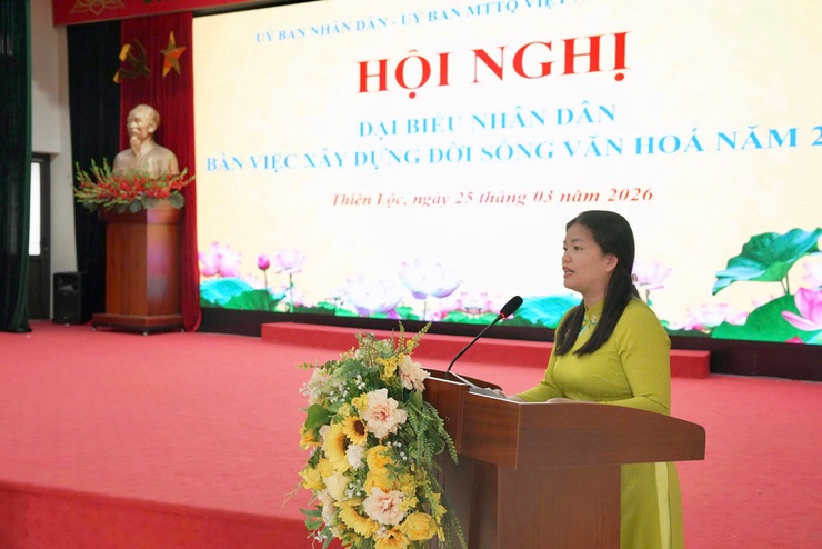 Hội nghị đại biểu Nhân dân bàn việc xây dựng đời sống văn hóa năm 2026 xã Thiên Lộc – Phát huy dân chủ, xây dựng đời sống văn hóa từ cơ sở- Ảnh 13.