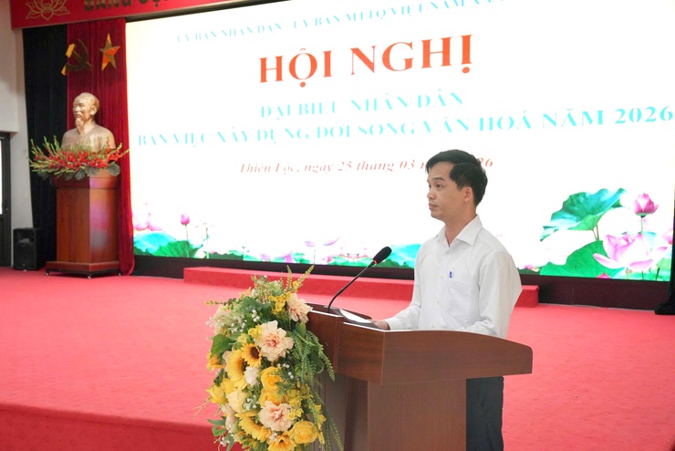 Hội nghị đại biểu Nhân dân bàn việc xây dựng đời sống văn hóa năm 2026 xã Thiên Lộc – Phát huy dân chủ, xây dựng đời sống văn hóa từ cơ sở- Ảnh 12.