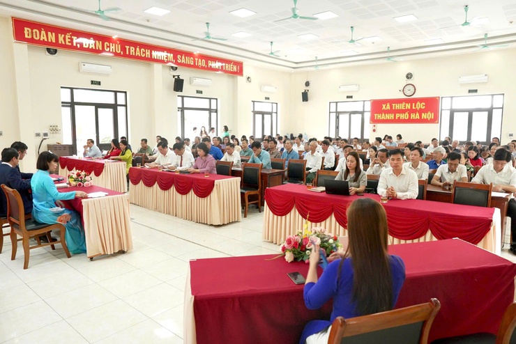 Hội nghị đại biểu Nhân dân bàn việc xây dựng đời sống văn hóa năm 2026 xã Thiên Lộc – Phát huy dân chủ, xây dựng đời sống văn hóa từ cơ sở- Ảnh 4.