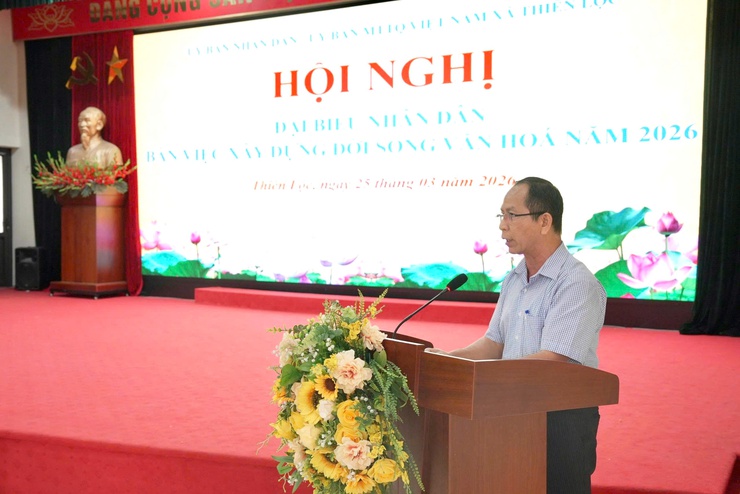 Hội nghị đại biểu Nhân dân bàn việc xây dựng đời sống văn hóa năm 2026 xã Thiên Lộc – Phát huy dân chủ, xây dựng đời sống văn hóa từ cơ sở- Ảnh 10.