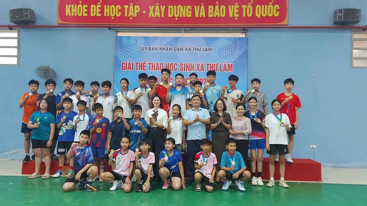 Giải thể thao xã Thư Lâm năm học 2025–2026 diễn ra sôi nổi, lan tỏa tinh thần rèn luyện- Ảnh 8.