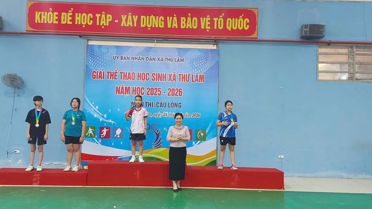 Giải thể thao xã Thư Lâm năm học 2025–2026 diễn ra sôi nổi, lan tỏa tinh thần rèn luyện- Ảnh 7.