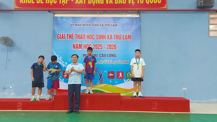 Giải thể thao xã Thư Lâm năm học 2025–2026 diễn ra sôi nổi, lan tỏa tinh thần rèn luyện- Ảnh 6.