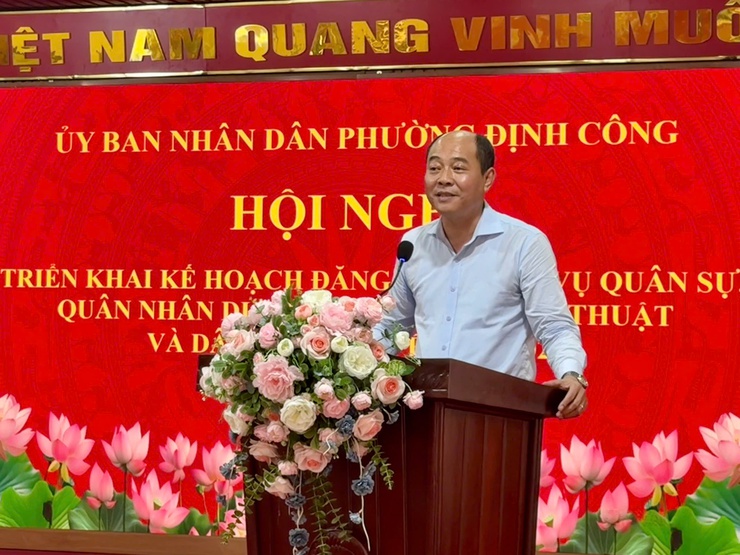 Triển khai đồng bộ công tác đăng ký NVQS, QNDB, PTKTDB và DQTV năm 2026 tại phường Định Công- Ảnh 5.