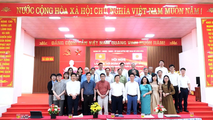 ĐOÀN CÔNG TÁC ĐẠI HỌC KYOTO SANGYO (NHẬT BẢN) KHẢO SÁT MÔ HÌNH CHĂM SÓC NGƯỜI CAO TUỔI TẠI XÃ DÂN HÒA- Ảnh 1.