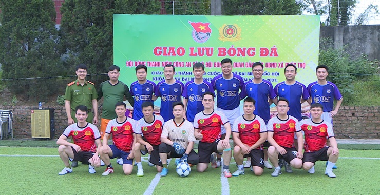 Chi đoàn Công an xã Phúc Thọ giao lưu bóng đá cùng Chi đoàn liên cơ quan Đảng ủy – UBND xã chào mừng 95 năm Ngày thành lập Đoàn TNCS Hồ Chí Minh- Ảnh 3.