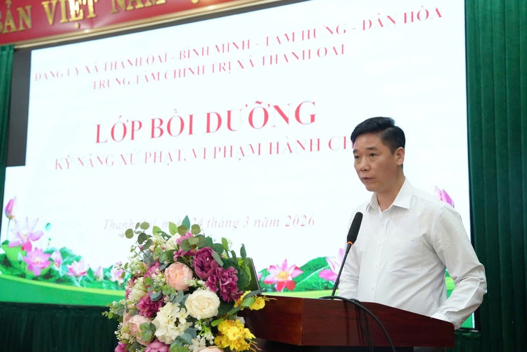 BỒI DƯỠNG KỸ NĂNG XỬ PHẠT VI PHẠM HÀNH CHÍNH CHO CÁN BỘ CƠ SỞ- Ảnh 4.