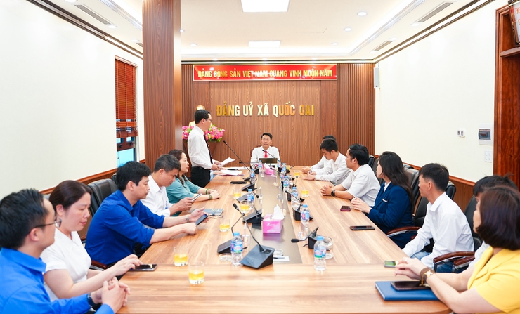 Quốc Oai công bố quyết định thành lập và ra mắt Chi bộ Công ty TNHH Đồng Tiến Thành Thủ Đô- Ảnh 1.