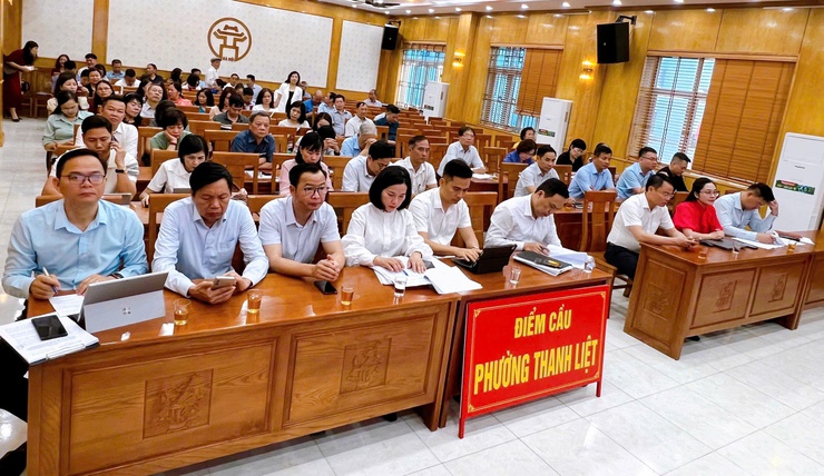 Thanh Liệt dự hội nghị trực tuyến triển khai Chương trình hành động thực hiện Nghị quyết số 02 của Bộ Chính trị về "Xây dựng và phát triển Thủ đô Hà Nội trong kỷ nguyên mới"- Ảnh 2.