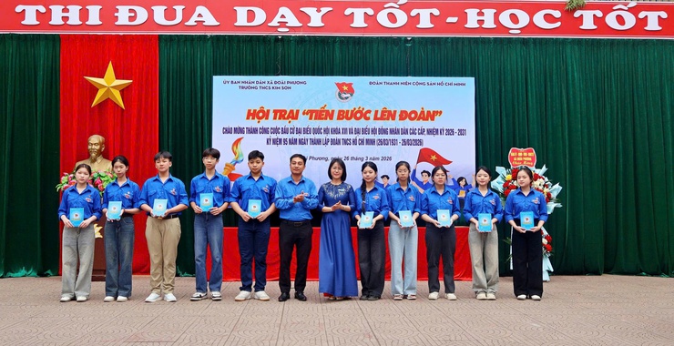 Trường THCS Kim Sơn tổ chức Hội trại “Tiến bước lên Đoàn”- Ảnh 4.