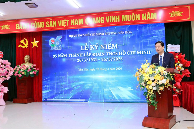 TUỔI TRẺ PHƯỜNG YÊN HÒA TỔ CHỨC LỄ KỶ NIỆM 95 NĂM NGÀY THÀNH LẬP ĐOÀN TNCS HỒ CHÍ MINH (26/3/1931 - 26/3/2026)- Ảnh 3.