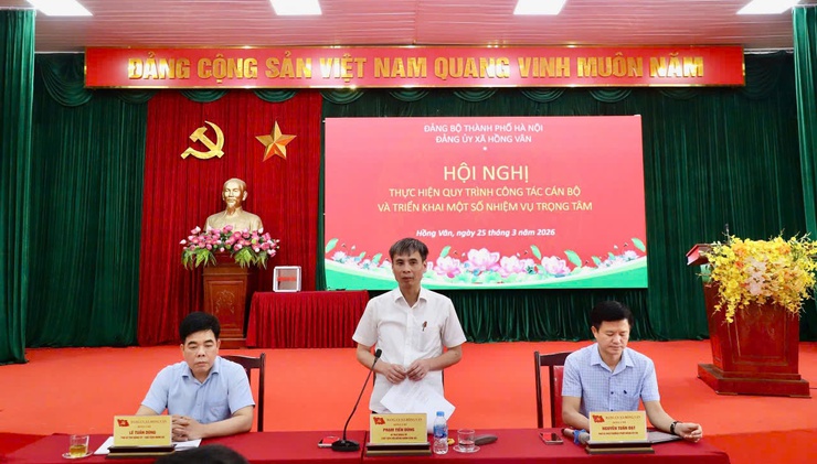 Đảng ủy xã Hồng Vân tổ chức hội nghị thực hiện quy trình công tác cán bộ - Ảnh 5.