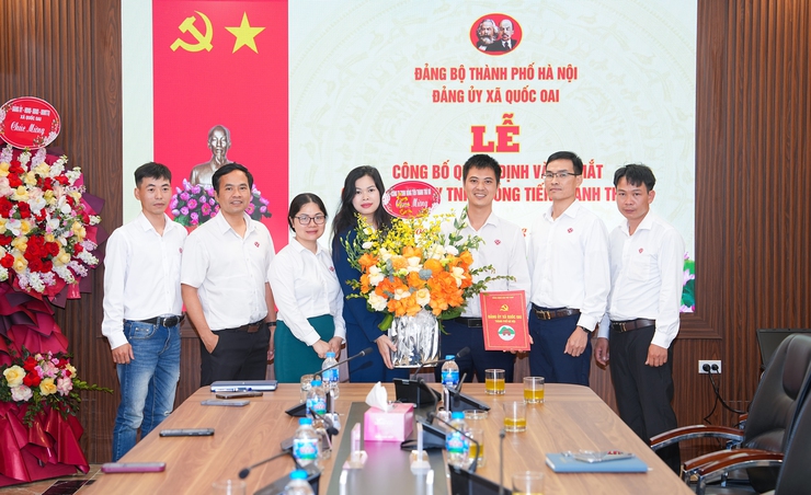 Quốc Oai công bố quyết định thành lập và ra mắt Chi bộ Công ty TNHH Đồng Tiến Thành Thủ Đô- Ảnh 5.