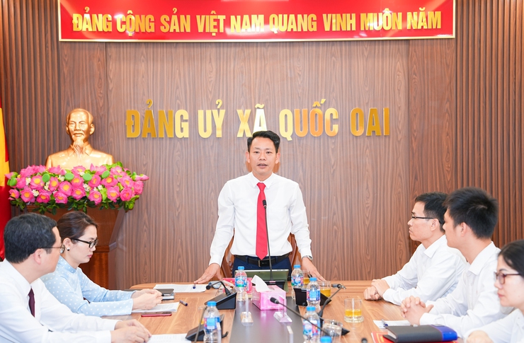 Quốc Oai công bố quyết định thành lập và ra mắt Chi bộ Công ty TNHH Đồng Tiến Thành Thủ Đô- Ảnh 6.