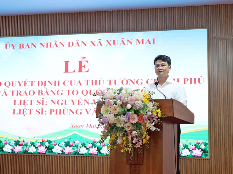 Xuân Mai: Trao Bằng “Tổ quốc ghi công” cho 2 liệt sĩ hy sinh trong kháng chiến chống Pháp- Ảnh 4.