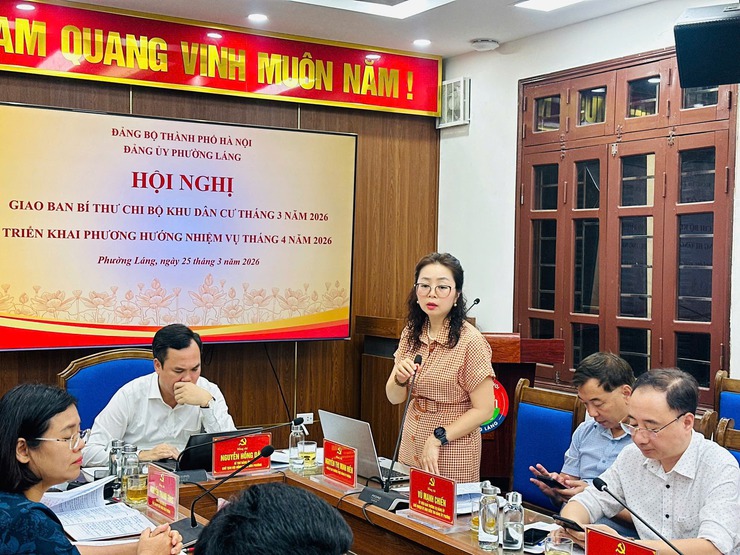 GIAO BAN BÍ THƯ CHI BỘ PHƯỜNG LÁNG THÁNG 3/2026: TẬP TRUNG THÁO GỠ “ĐIỂM NGHẼN”, NÂNG CAO HIỆU QUẢ TỪ ĐỊA BÀN DÂN CƯ- Ảnh 2.