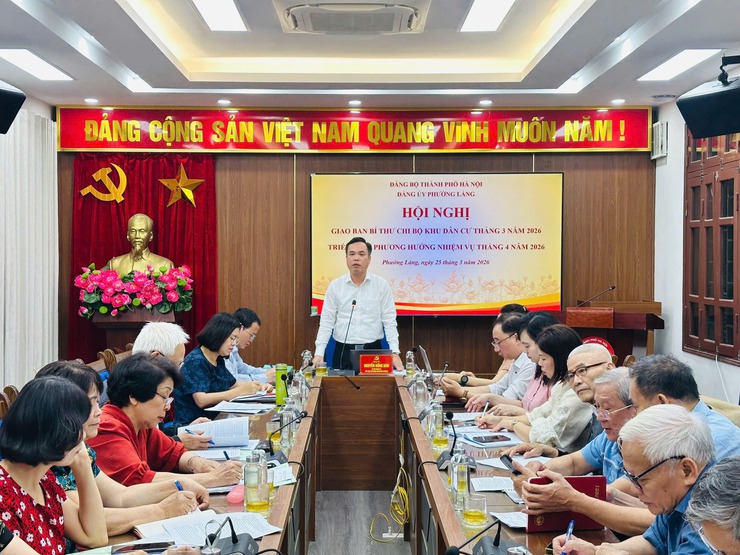 GIAO BAN BÍ THƯ CHI BỘ PHƯỜNG LÁNG THÁNG 3/2026: TẬP TRUNG THÁO GỠ “ĐIỂM NGHẼN”, NÂNG CAO HIỆU QUẢ TỪ ĐỊA BÀN DÂN CƯ- Ảnh 1.