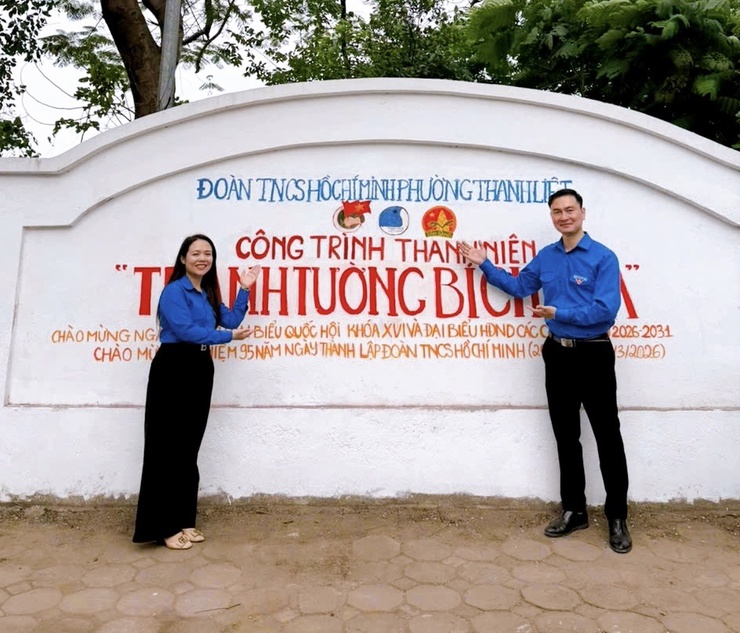 Đoàn phường Thanh Liệt: Khánh thành công trình tranh tường bích hoạ- Ảnh 4.