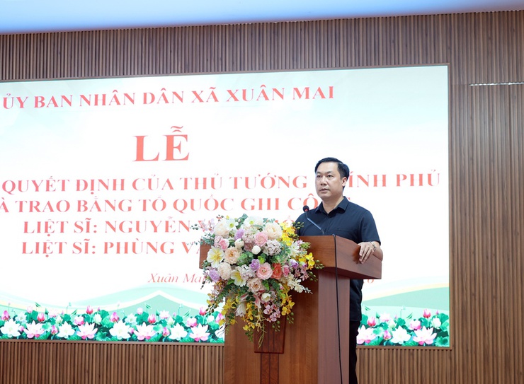 Xuân Mai: Trao Bằng “Tổ quốc ghi công” cho 2 liệt sĩ hy sinh trong kháng chiến chống Pháp- Ảnh 5.