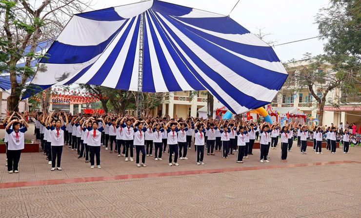 Trường THCS Kim Sơn tổ chức Hội trại “Tiến bước lên Đoàn”- Ảnh 7.