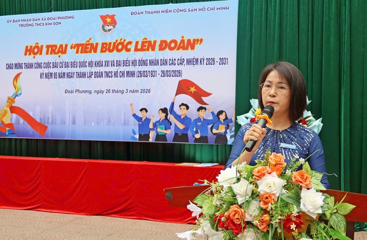 Trường THCS Kim Sơn tổ chức Hội trại “Tiến bước lên Đoàn”- Ảnh 6.