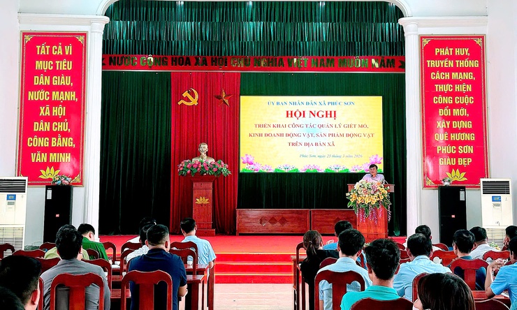 Phúc Sơn siết chặt quản lý giết mổ, kinh doanh động vật vì sức khỏe cộng đồng- Ảnh 1.