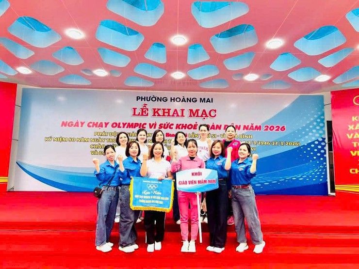 TRƯỜNG MẦM NON THỊNH LIỆT HƯỞNG ỨNG NGÀY CHẠY OLYMPIC VÌ SỨC KHỎE TOÀN DÂN NĂM 2026- Ảnh 1.