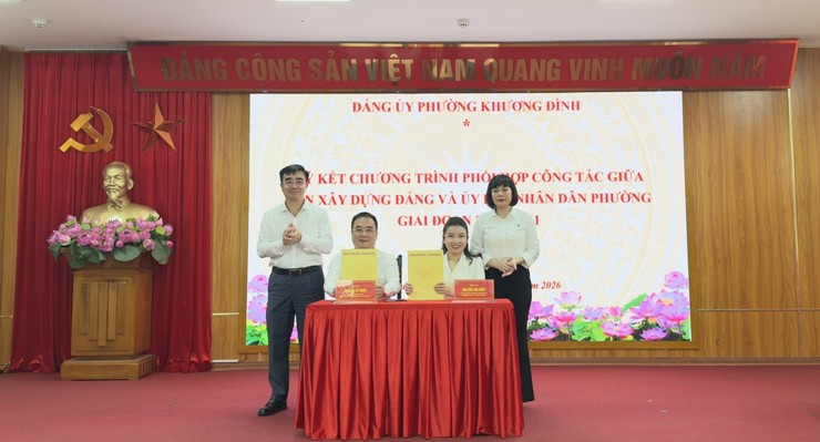 Khương Đình: Phát động 2 Cuộc thi và ký kết các Chương trình phối hợp công tác năm 2026- Ảnh 2.