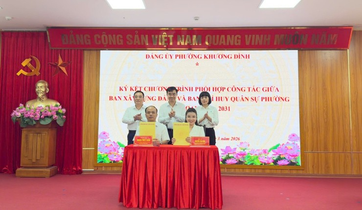 Khương Đình: Phát động 2 Cuộc thi và ký kết các Chương trình phối hợp công tác năm 2026- Ảnh 4.